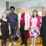 With the team from the Engine Room, Tottenham Hale