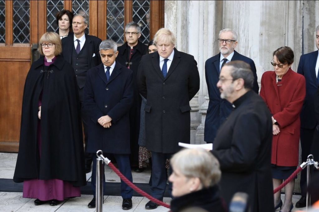Bishop of London leads vigil for London Bridge victims