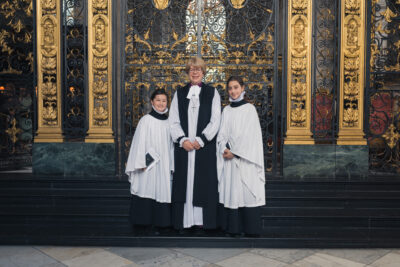 Bishop Sarah welcomes first girl choristers to St Paul’s Cathedral