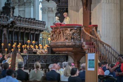 Bishop of London gives the address at the 7/7 Bombings Service of Commemoration