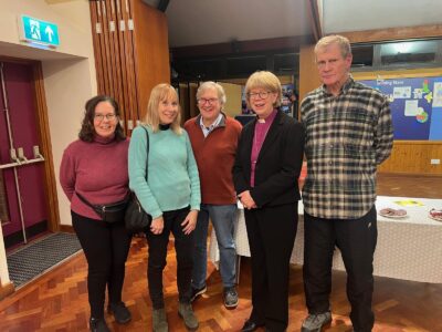 Bishop Sarah helps with Christian Aid Christmas Appeal